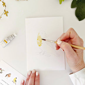 emily lex studio - Backyard birds paintable notecards - The Merri Artist - merriartist.com