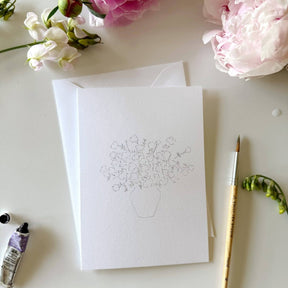 emily lex studio - Bouquets paintable notecards - The Merri Artist - merriartist.com