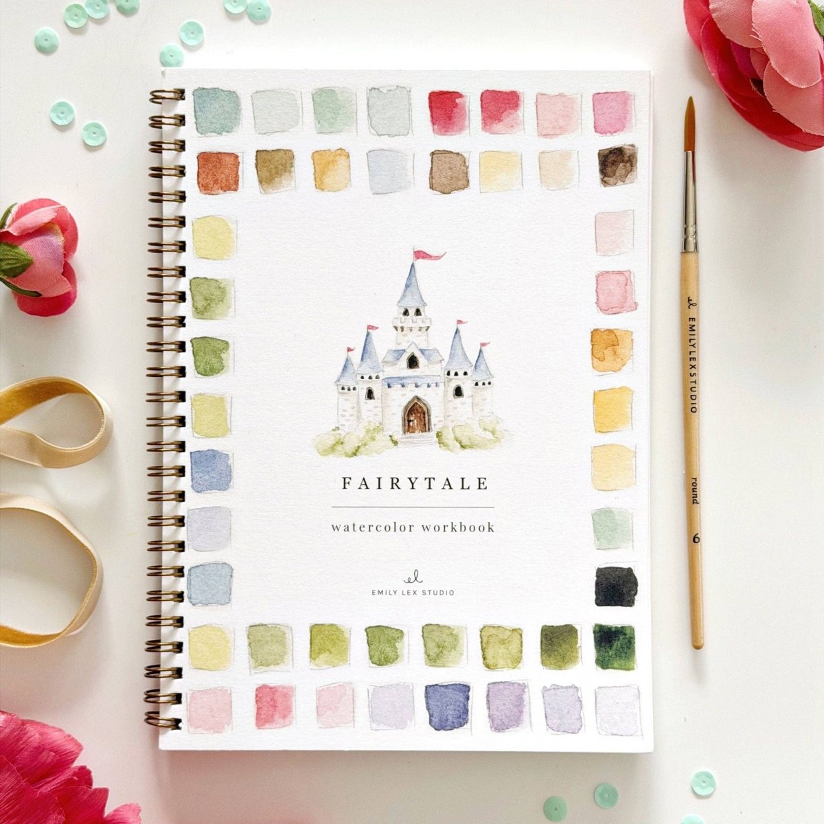 emily lex studio - Fairytale watercolor workbook - The Merri Artist - merriartist.com