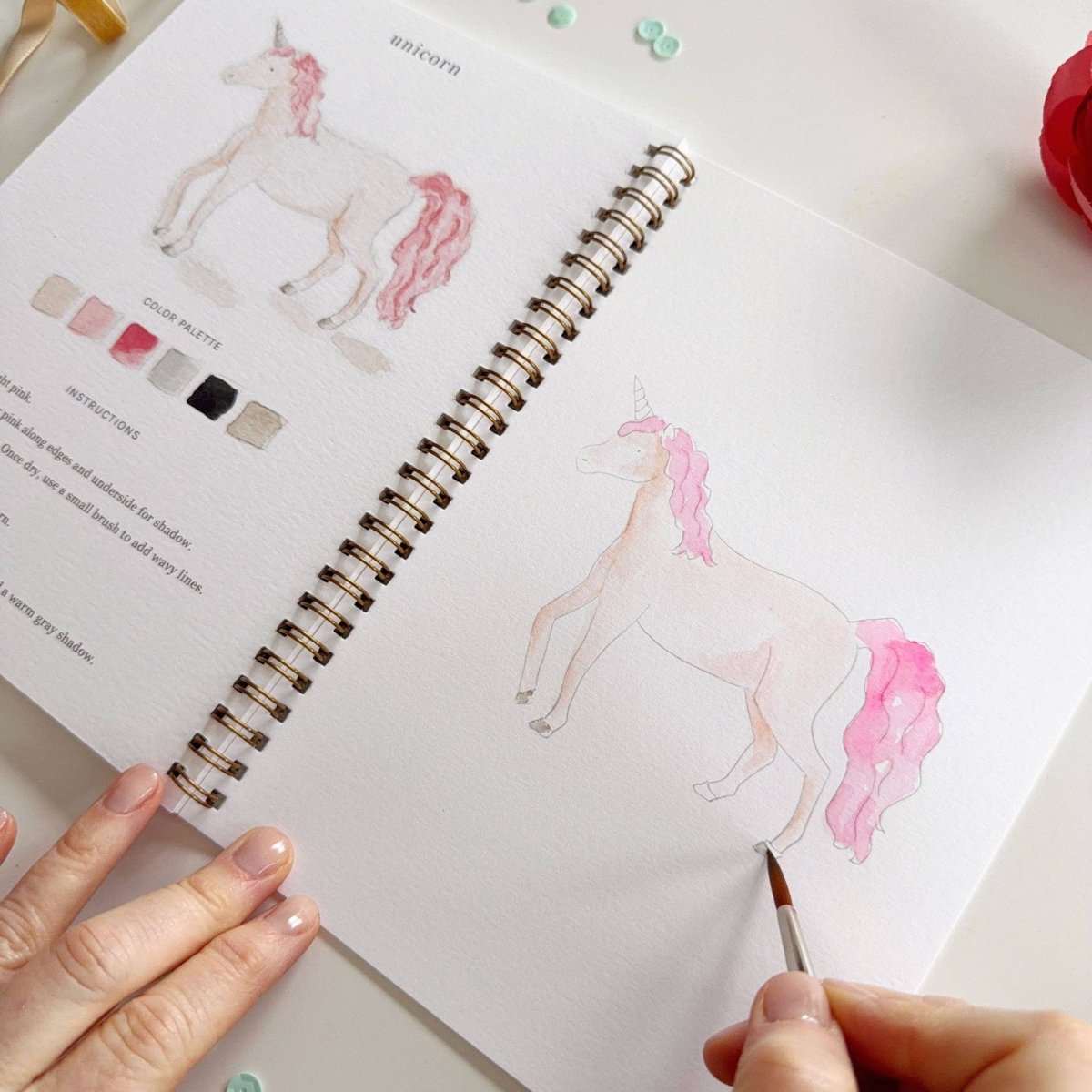 emily lex studio - Fairytale watercolor workbook - The Merri Artist - merriartist.com