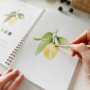 emily lex studio - Fruit watercolor workbook - The Merri Artist - merriartist.com