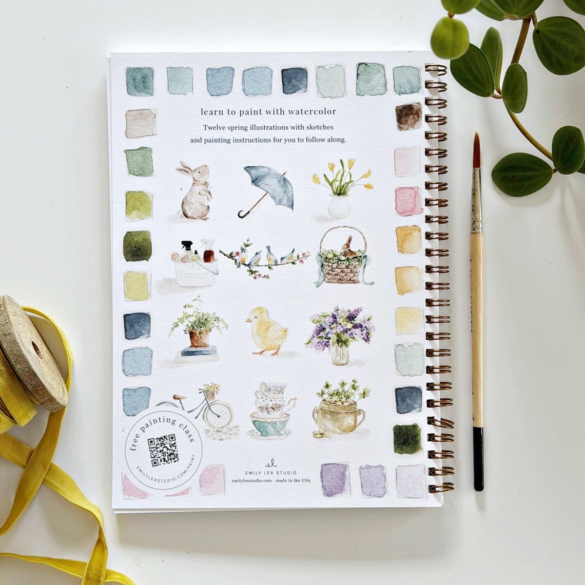 emily lex studio - Spring watercolor workbook - The Merri Artist - merriartist.com