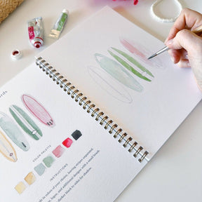 emily lex studio - Tropical watercolor workbook - The Merri Artist - merriartist.com