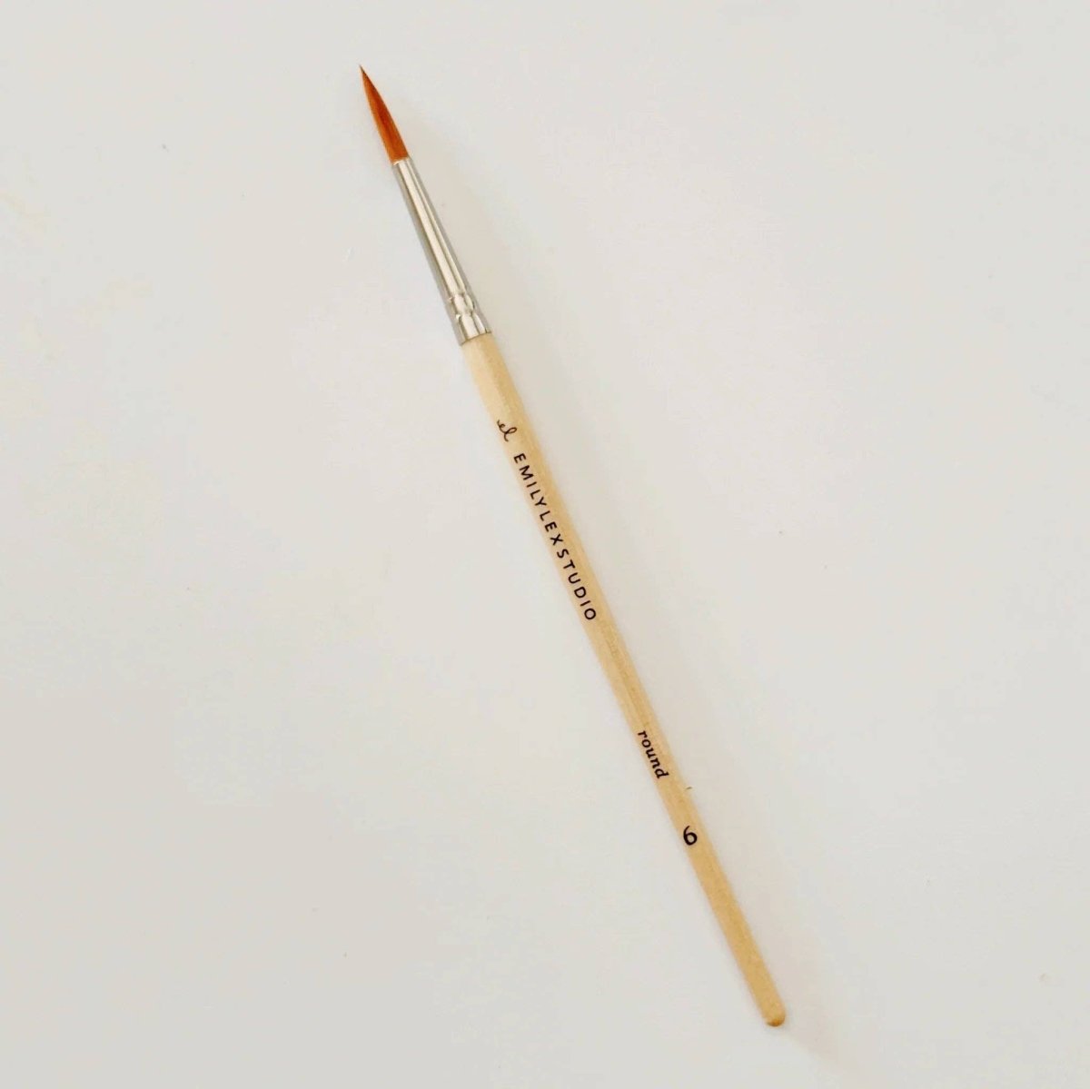 emily lex studio - Watercolor paintbrush set of five wood brushes - The Merri Artist - merriartist.com