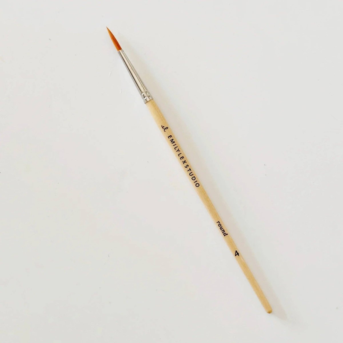emily lex studio - Watercolor paintbrush set of five wood brushes - The Merri Artist - merriartist.com