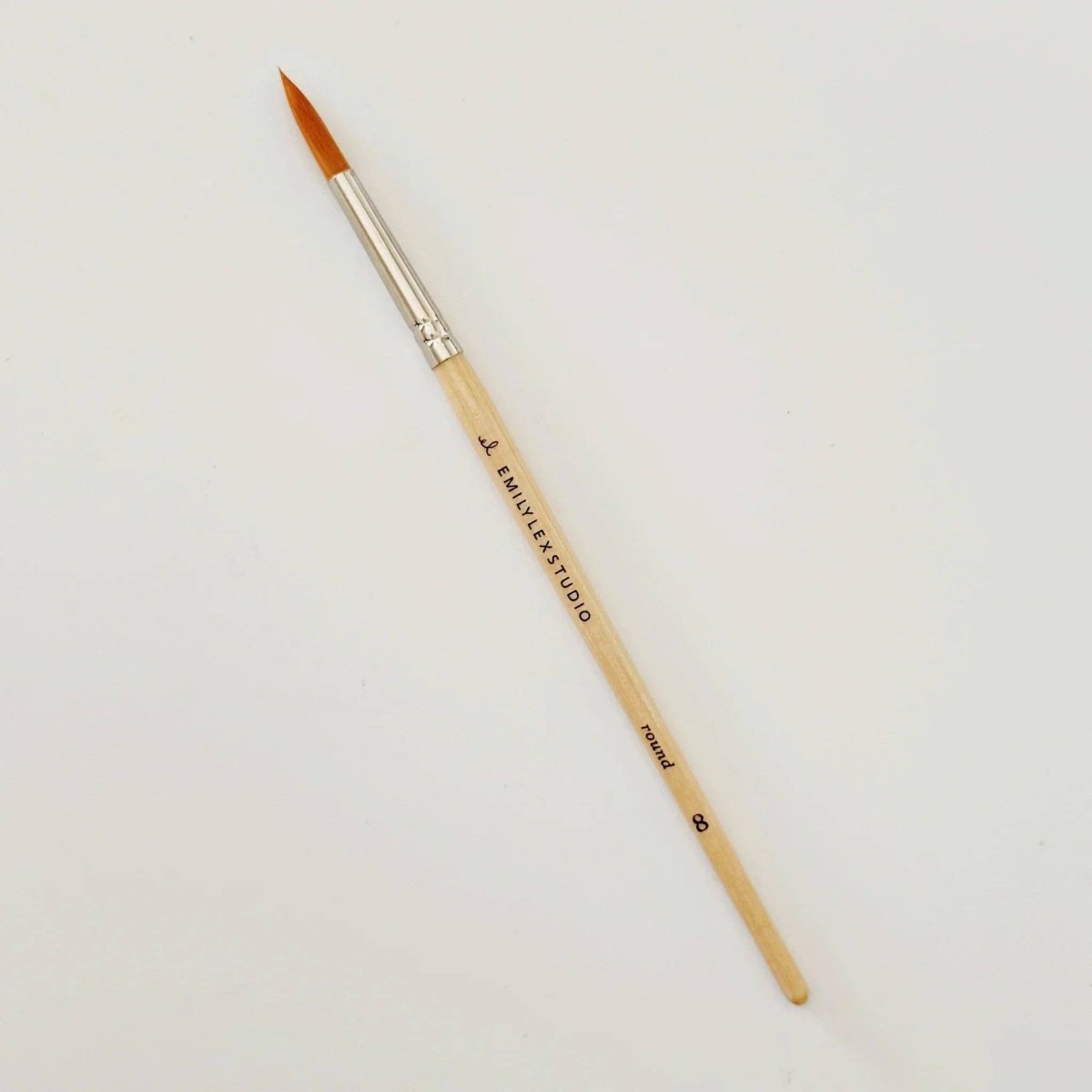 emily lex studio - Watercolor paintbrush set of five wood brushes - The Merri Artist - merriartist.com