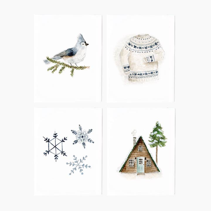 Emily Lex Studio - Winter Notecard Set - The Merri Artist - merriartist.com