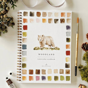 emily lex studio - Woodland watercolor workbook - The Merri Artist - merriartist.com