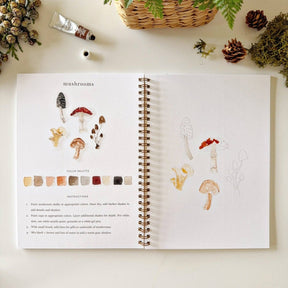 emily lex studio - Woodland watercolor workbook - The Merri Artist - merriartist.com