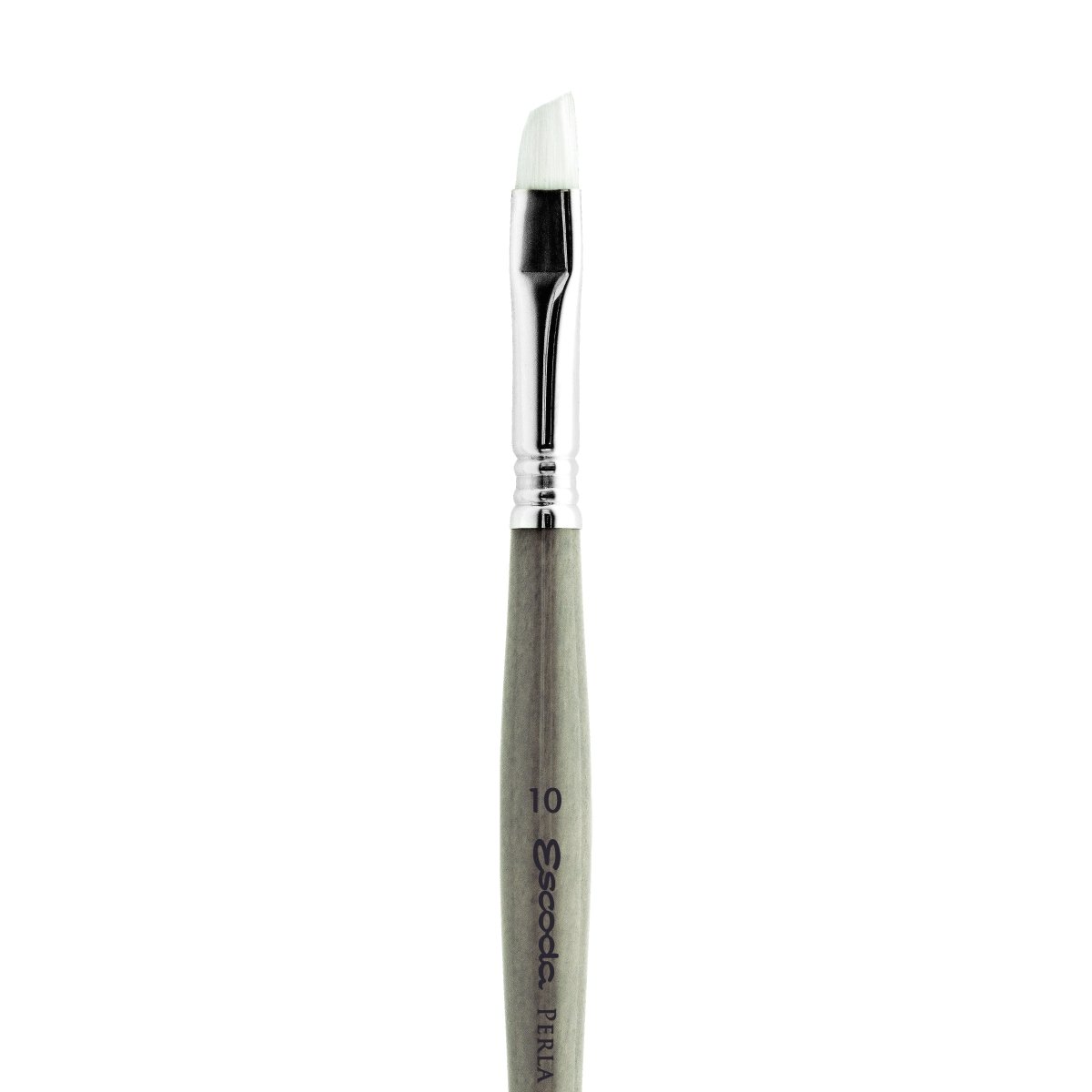 Escoda Perla Toray White Synthetic - Angle 10 - The Merri Artist - merriartist.com