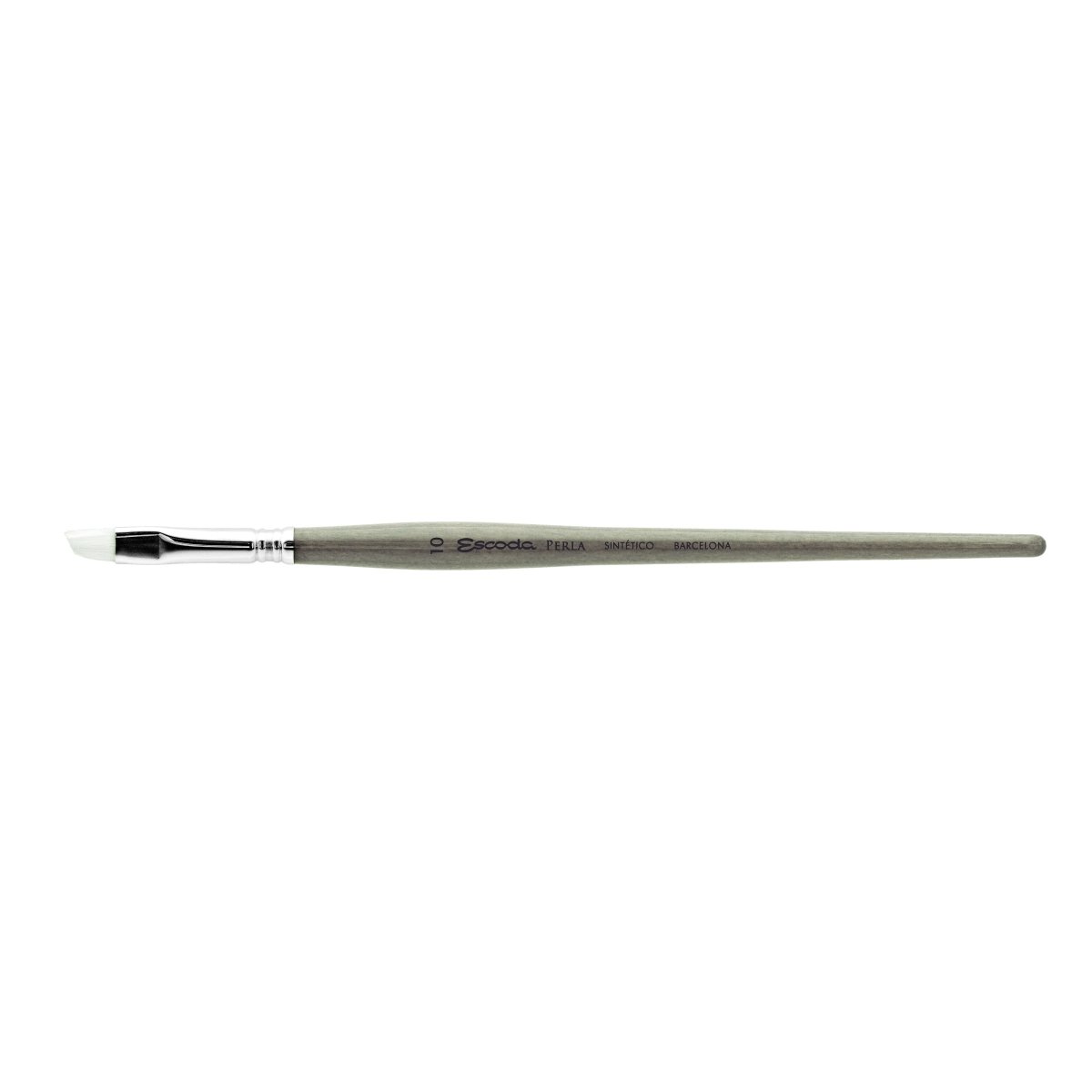 Escoda Perla Toray White Synthetic - Angle 10 - The Merri Artist - merriartist.com