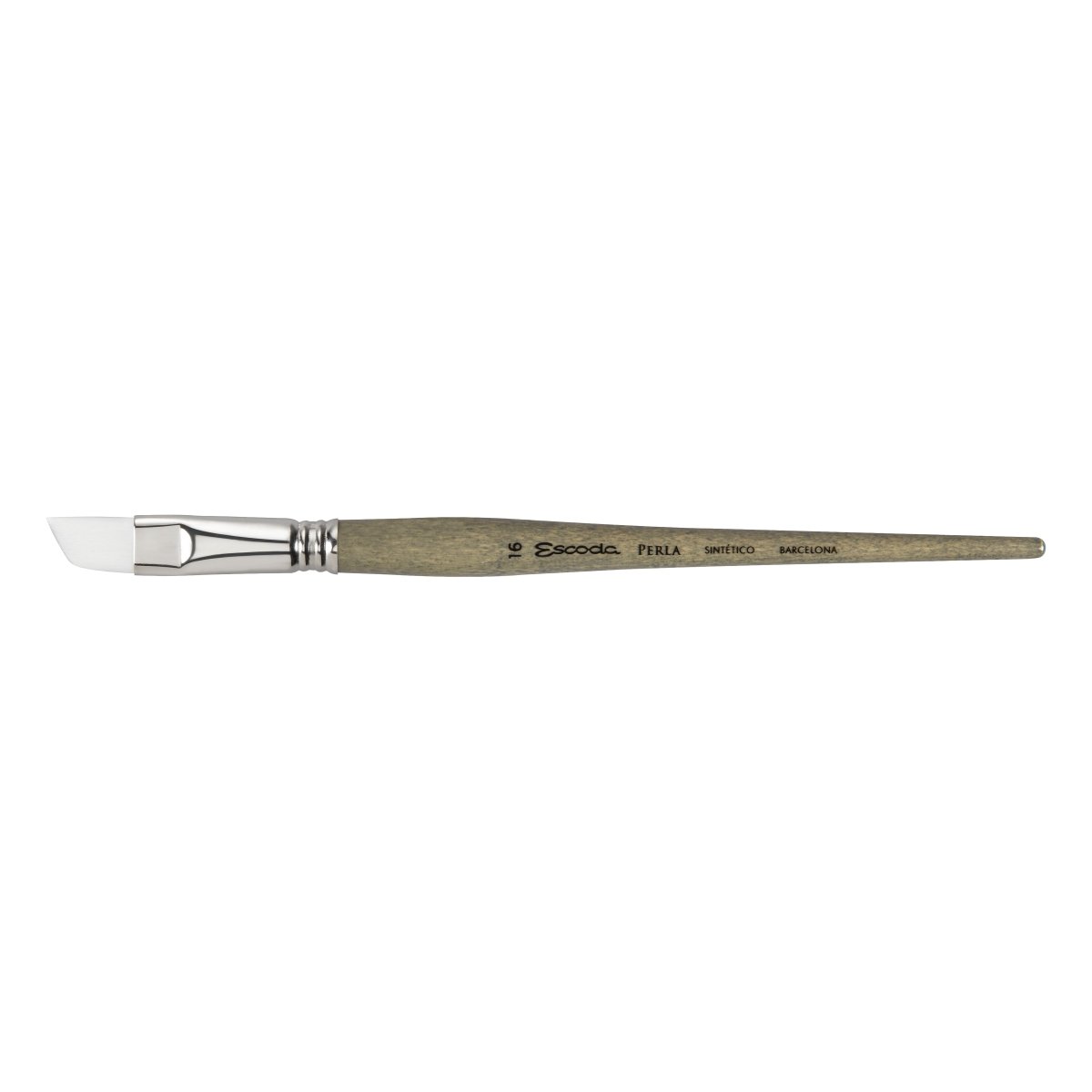 Escoda Perla Toray White Synthetic - Angle 16 - The Merri Artist - merriartist.com