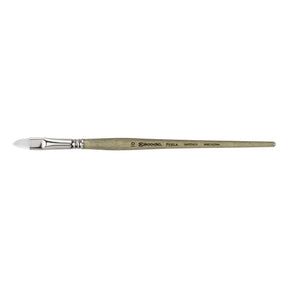 Escoda Perla Toray White Synthetic - Filbert 10 - The Merri Artist - merriartist.com
