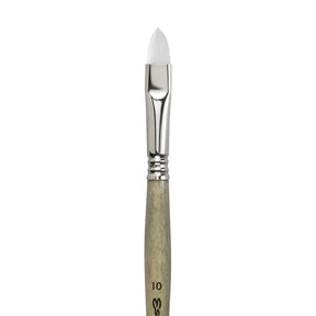 Escoda Perla Toray White Synthetic - Filbert 10 - The Merri Artist - merriartist.com