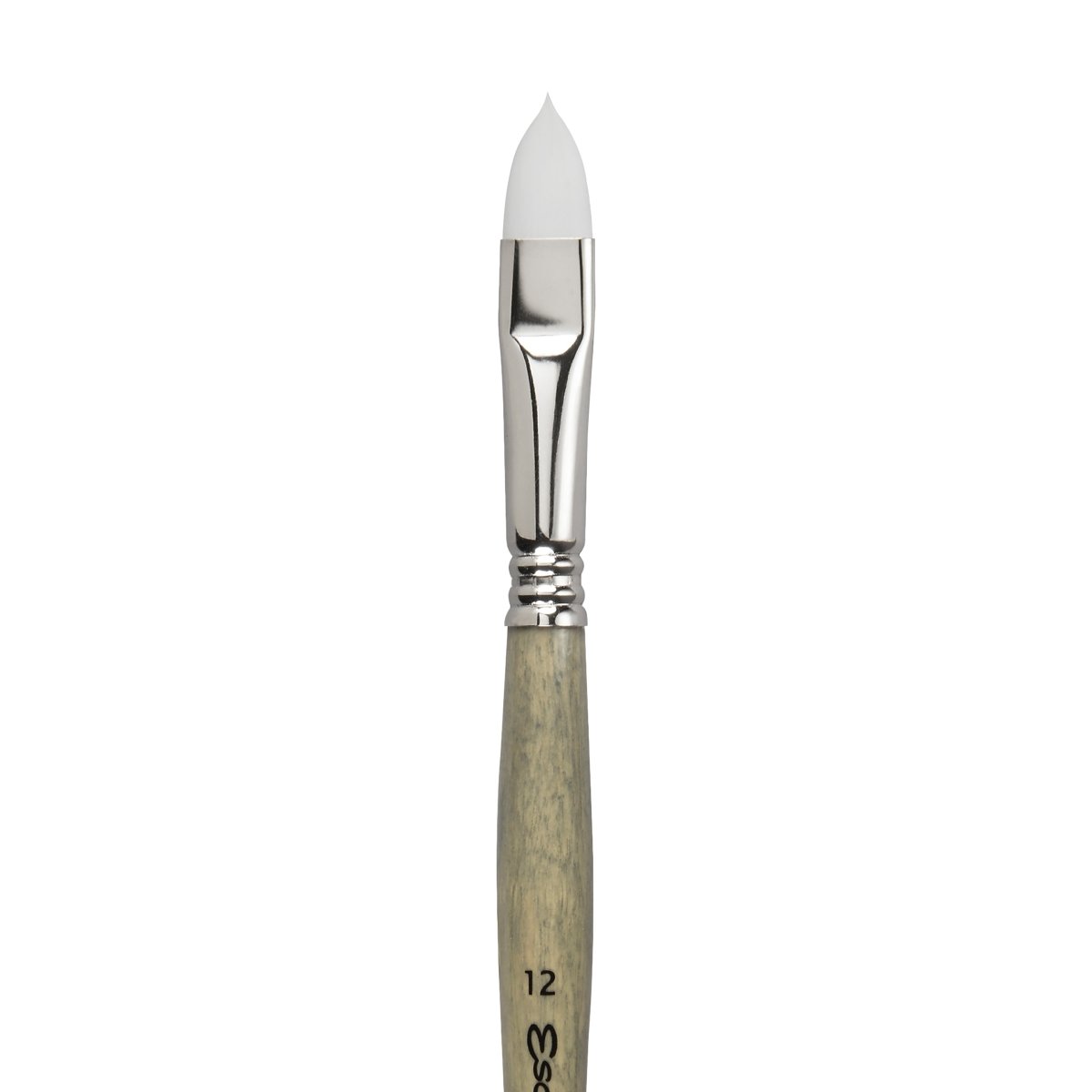 Escoda Perla Toray White Synthetic - Filbert 12 - The Merri Artist - merriartist.com
