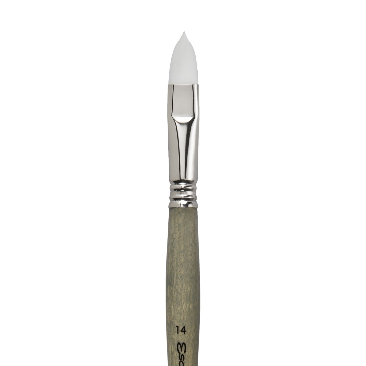Escoda Perla Toray White Synthetic - Filbert 14 - The Merri Artist - merriartist.com