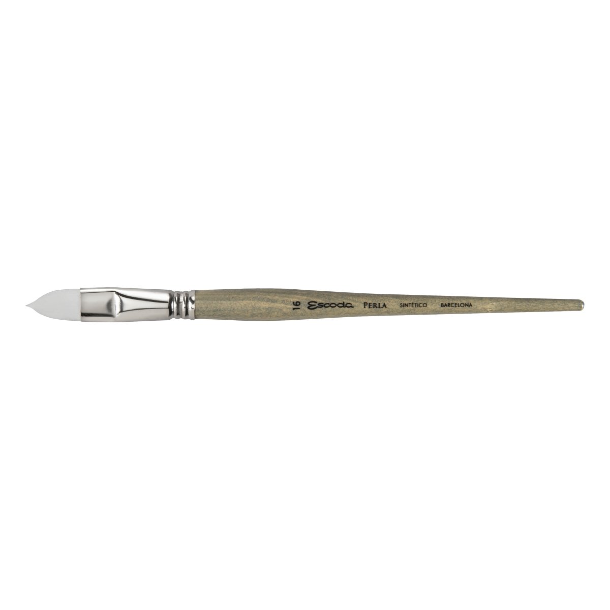 Escoda Perla Toray White Synthetic - Filbert 16 - The Merri Artist - merriartist.com