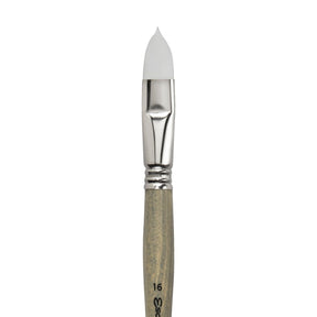 Escoda Perla Toray White Synthetic - Filbert 16 - The Merri Artist - merriartist.com
