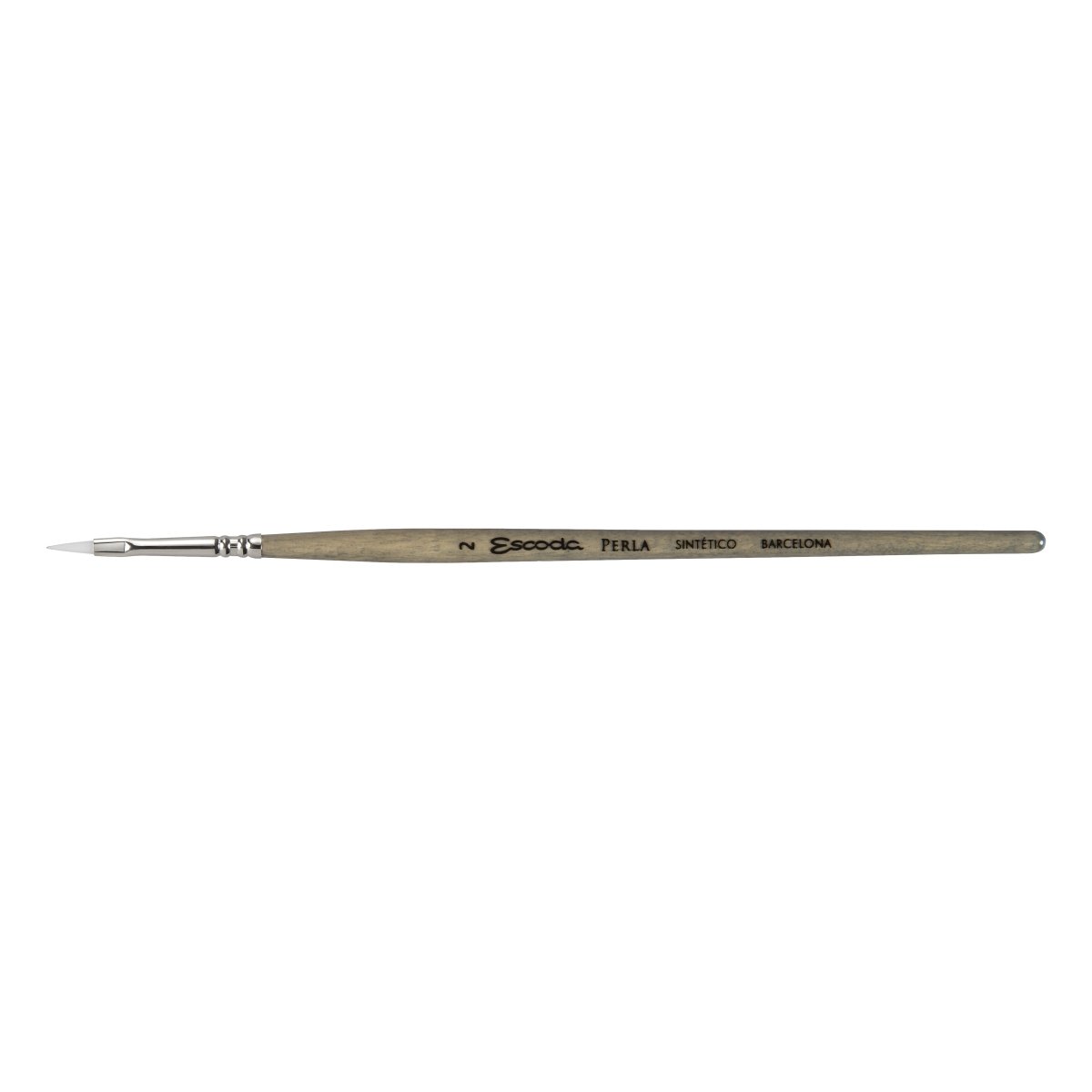 Escoda Perla Toray White Synthetic - Filbert 2 - The Merri Artist - merriartist.com