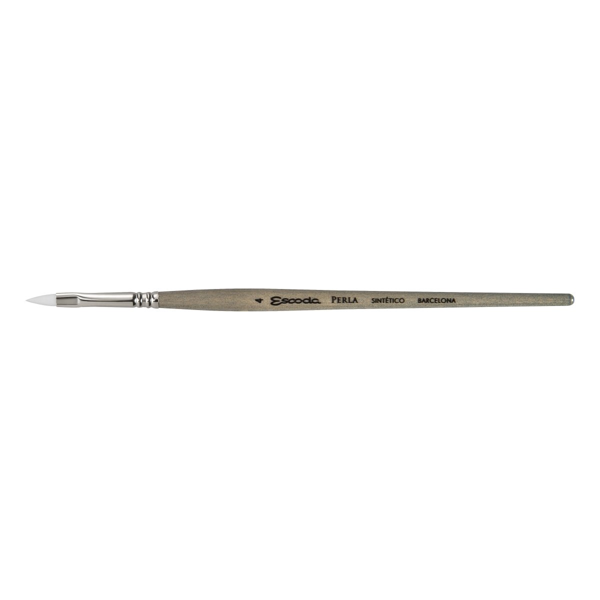 Escoda Perla Toray White Synthetic - Filbert 4 - The Merri Artist - merriartist.com