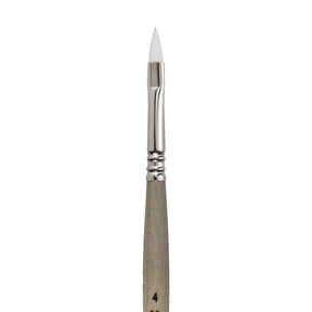 Escoda Perla Toray White Synthetic - Filbert 4 - The Merri Artist - merriartist.com