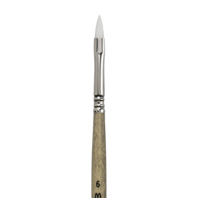 Escoda Perla Toray White Synthetic - Filbert 6 - The Merri Artist - merriartist.com