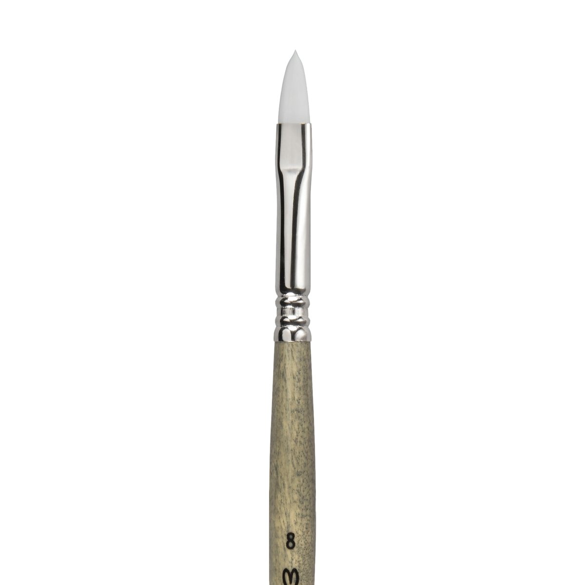Escoda Perla Toray White Synthetic - Filbert 8 - The Merri Artist - merriartist.com