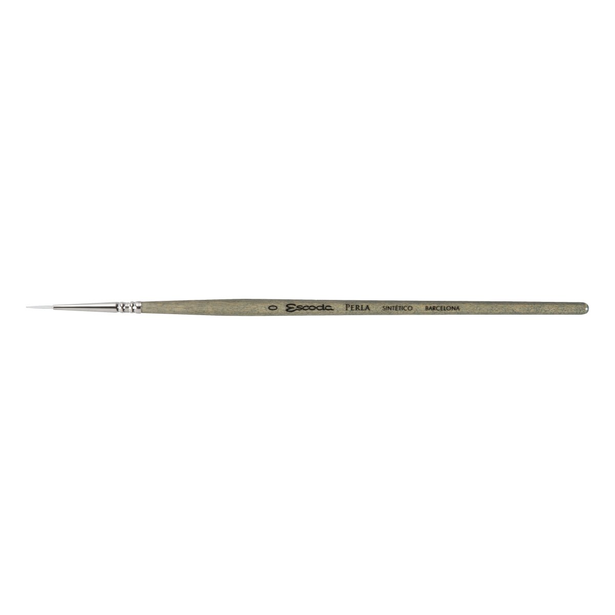 Escoda Perla Toray White Synthetic - Round 0 - The Merri Artist - merriartist.com
