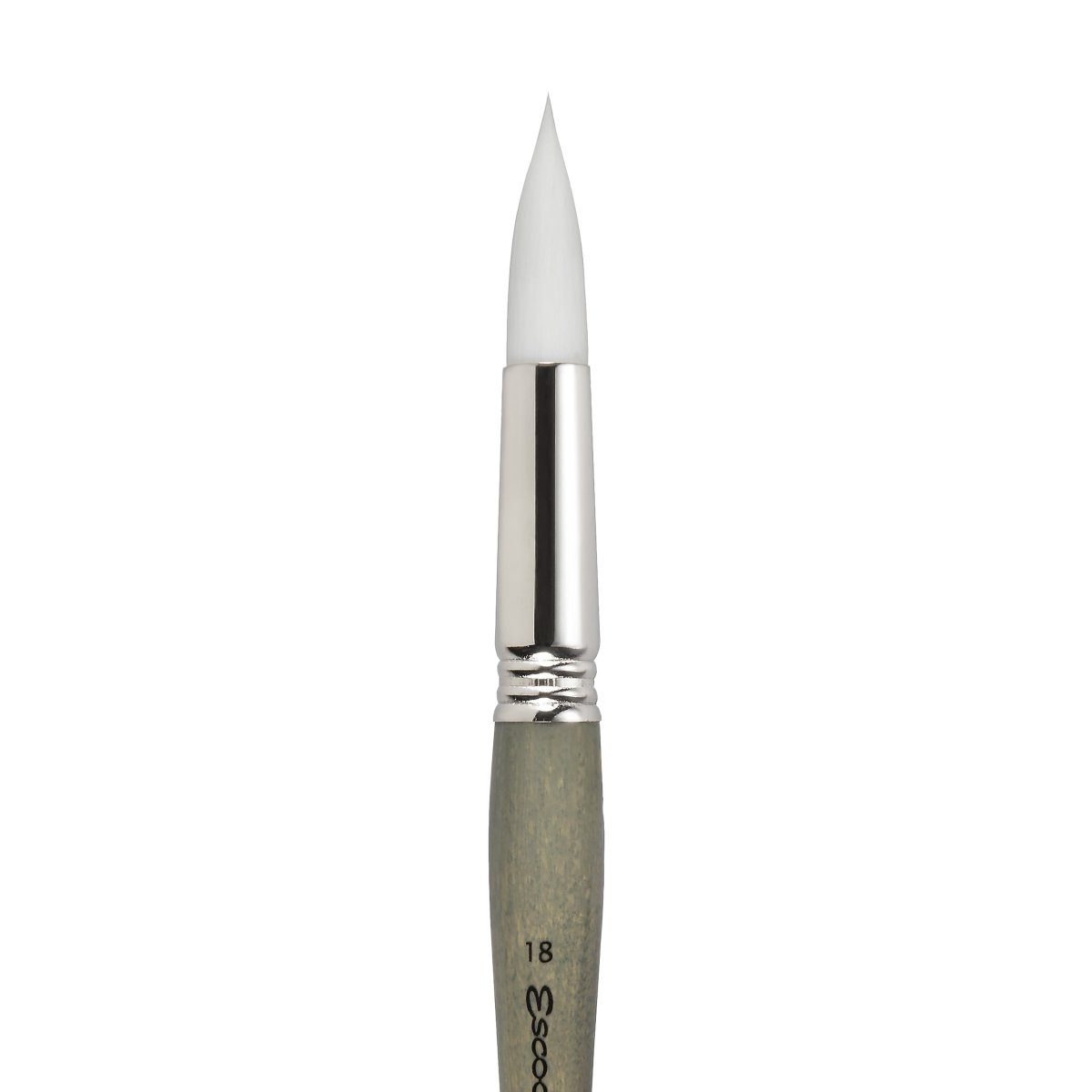 Escoda Perla Toray White Synthetic - Round 18 - The Merri Artist - merriartist.com
