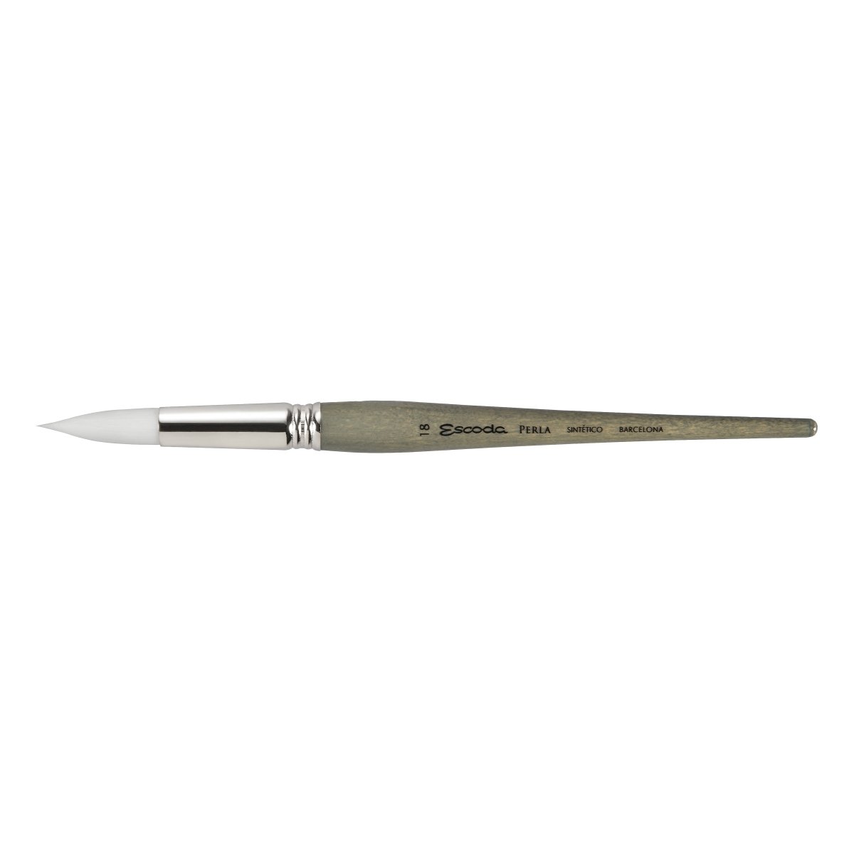 Escoda Perla Toray White Synthetic - Round 18 - The Merri Artist - merriartist.com