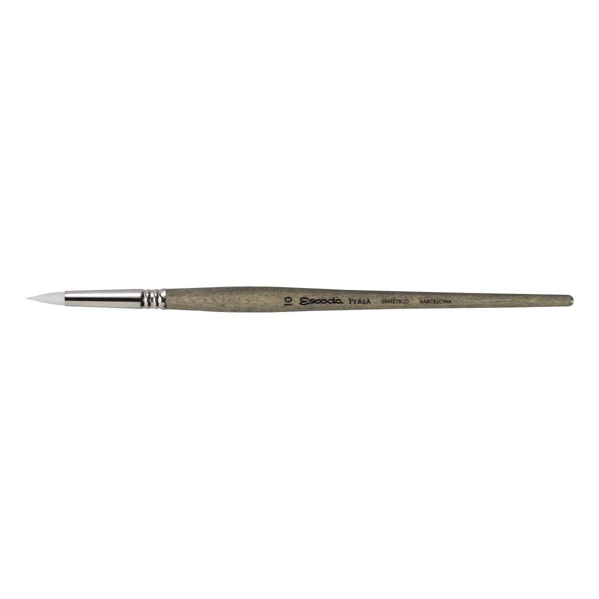 Escoda Perla Toray White Synthetic - Short Round 10 - The Merri Artist - merriartist.com