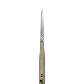 Escoda Perla Toray White Synthetic - Short Round 2 - The Merri Artist - merriartist.com