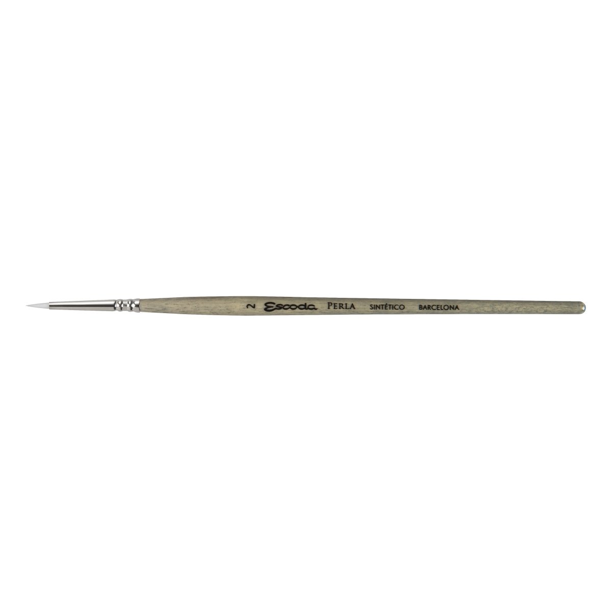 Escoda Perla Toray White Synthetic - Short Round 2 - The Merri Artist - merriartist.com