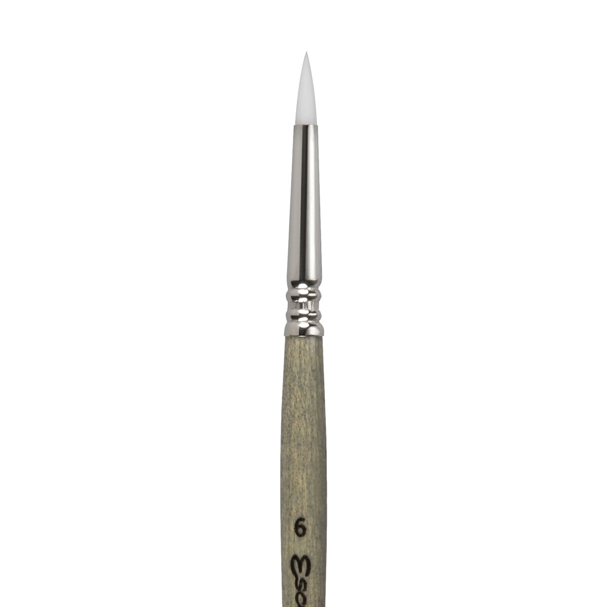 Escoda Perla Toray White Synthetic - Short Round 6 - The Merri Artist - merriartist.com