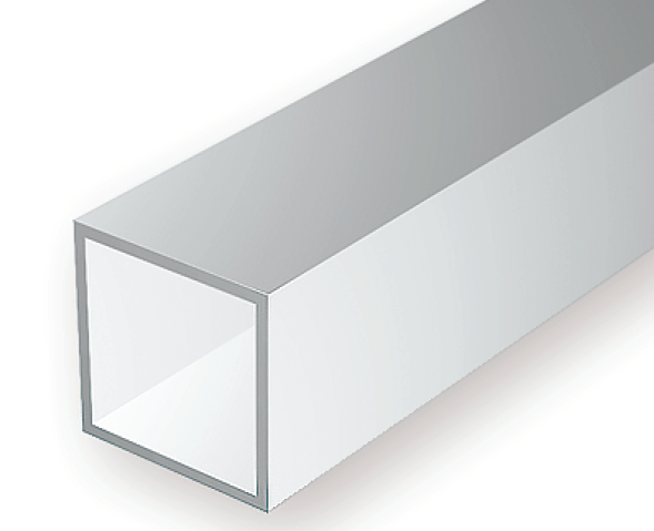Evergreen Scale Models 256 - .375" (9.5 mm) X 14" Square Tube (2) - The Merri Artist - merriartist.com