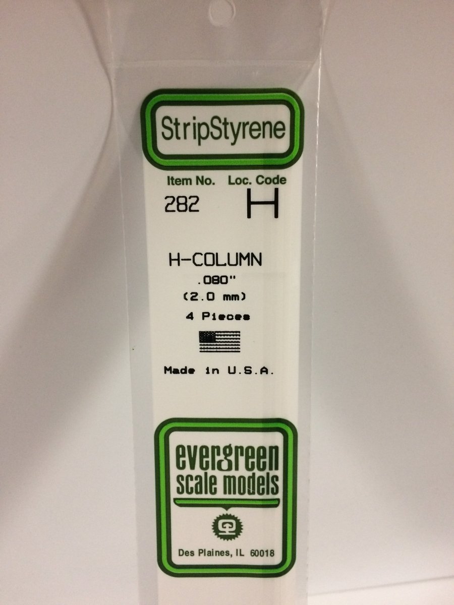 Evergreen Scale Models 282 - .080" (2.0 mm) X 14" H - Column (4) - The Merri Artist - merriartist.com