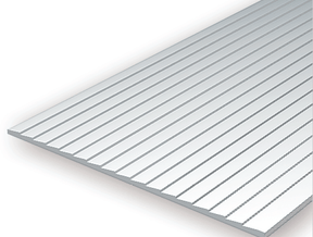 Evergreen Scale Models 4101 - 6" X 12" Clapboard Siding, .100" Spacing - The Merri Artist - merriartist.com