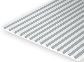 Evergreen Scale Models 4250 - 6" X 12" V - Groove Siding, .250" Spacing - The Merri Artist - merriartist.com
