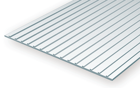 Evergreen Scale Models 4521 - Standing Seam Roofing, 3/16" Spacing (1) - The Merri Artist - merriartist.com