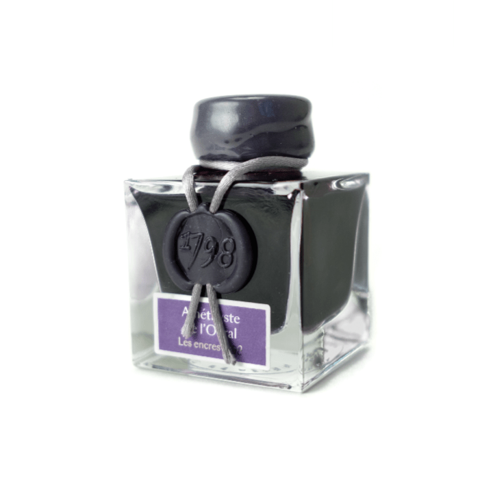 Exaclair - Herbin 1798 Anniversary Inks With Silver Shimmer - Amethyste de L'Oural - The Merri Artist - merriartist.com