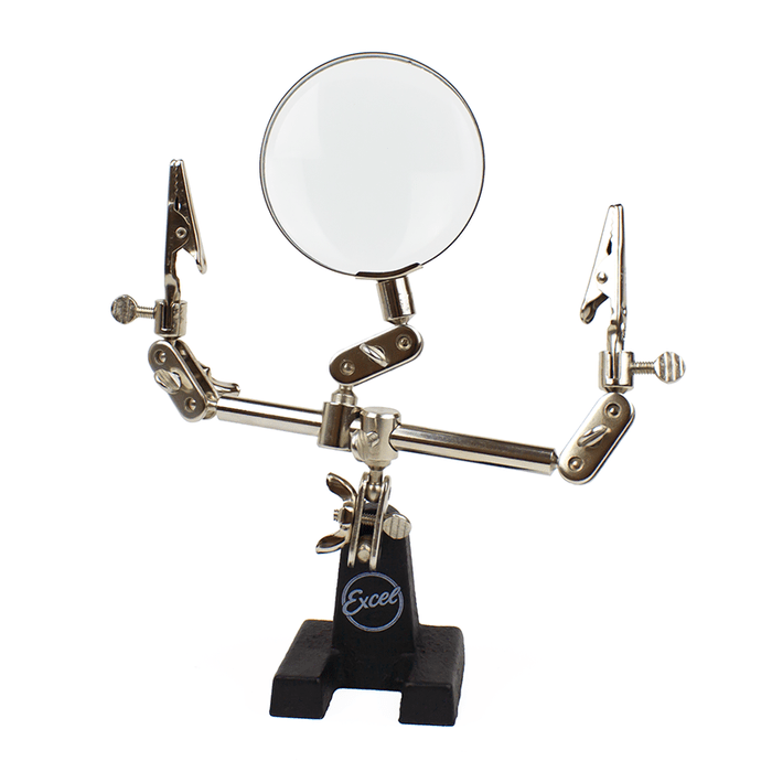 Excel Double Clip Extra Hands with Magnifier - The Merri Artist - merriartist.com
