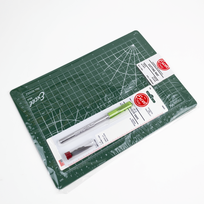 Excel Precision Cutting Kit with K1 Knife & 5 extra 11 Blades - The Merri Artist - merriartist.com