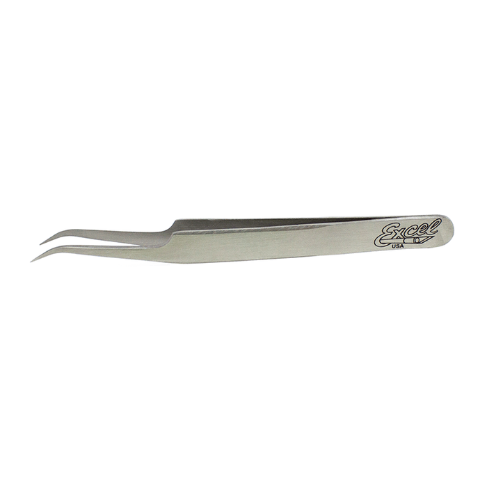 Excel Slant Point Tweezers (Polished) - The Merri Artist - merriartist.com