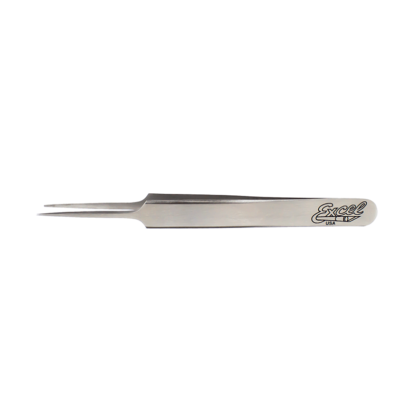 Excel Straight Point Tweezers (Polished) - The Merri Artist - merriartist.com