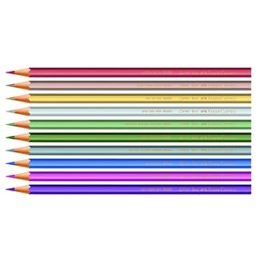 Faber - Castell / Creativity for Kids - 10 Count Metallic Color Pencils Set for Kids EcoPencils - The Merri Artist - merriartist.com