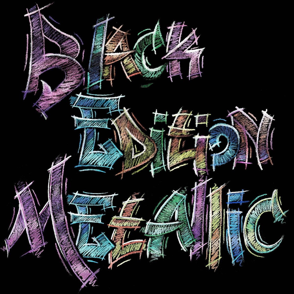 Faber - Castell / Creativity for Kids - Black Edition Metallic Color Pencils 12 Count Set - The Merri Artist - merriartist.com