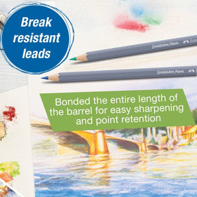 Faber - Castell / Creativity for Kids - Goldfaber Aqua Watercolor Pencils, Box of 24 - The Merri Artist - merriartist.com