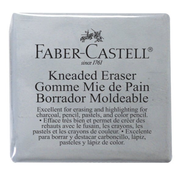 Faber - Castell Kneadable Eraser - Extra Large (approx 2x2 inch) - The Merri Artist - merriartist.com