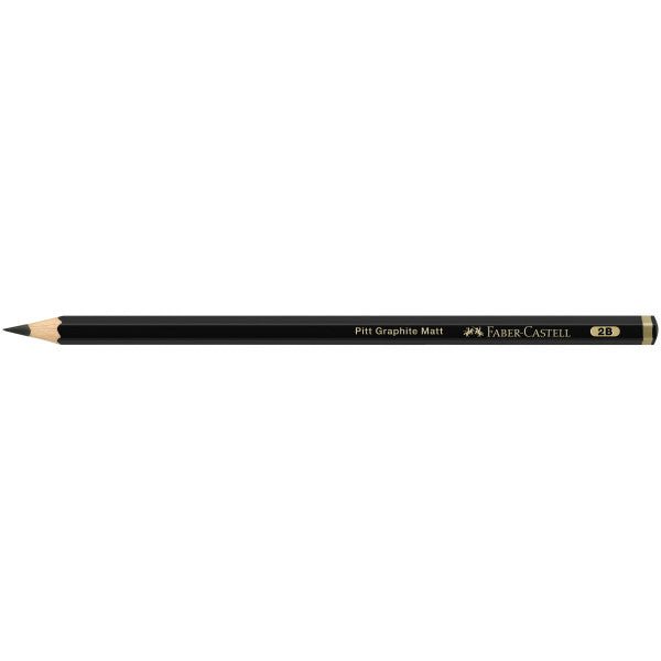 Faber - Castell Pitt Graphite Matte Pencil - 2B - The Merri Artist - merriartist.com