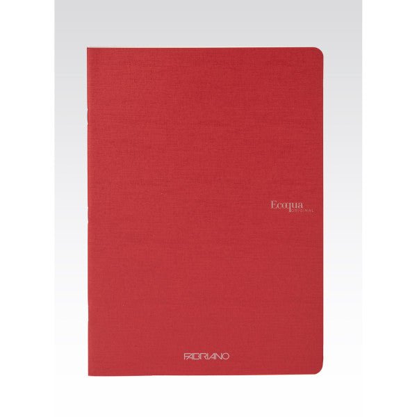 Fabriano Ecoqua Original Staple - Bound Notebook, 5.8" x 8.3", A5, Blank, 40 Sheets, Cherry - The Merri Artist - merriartist.com